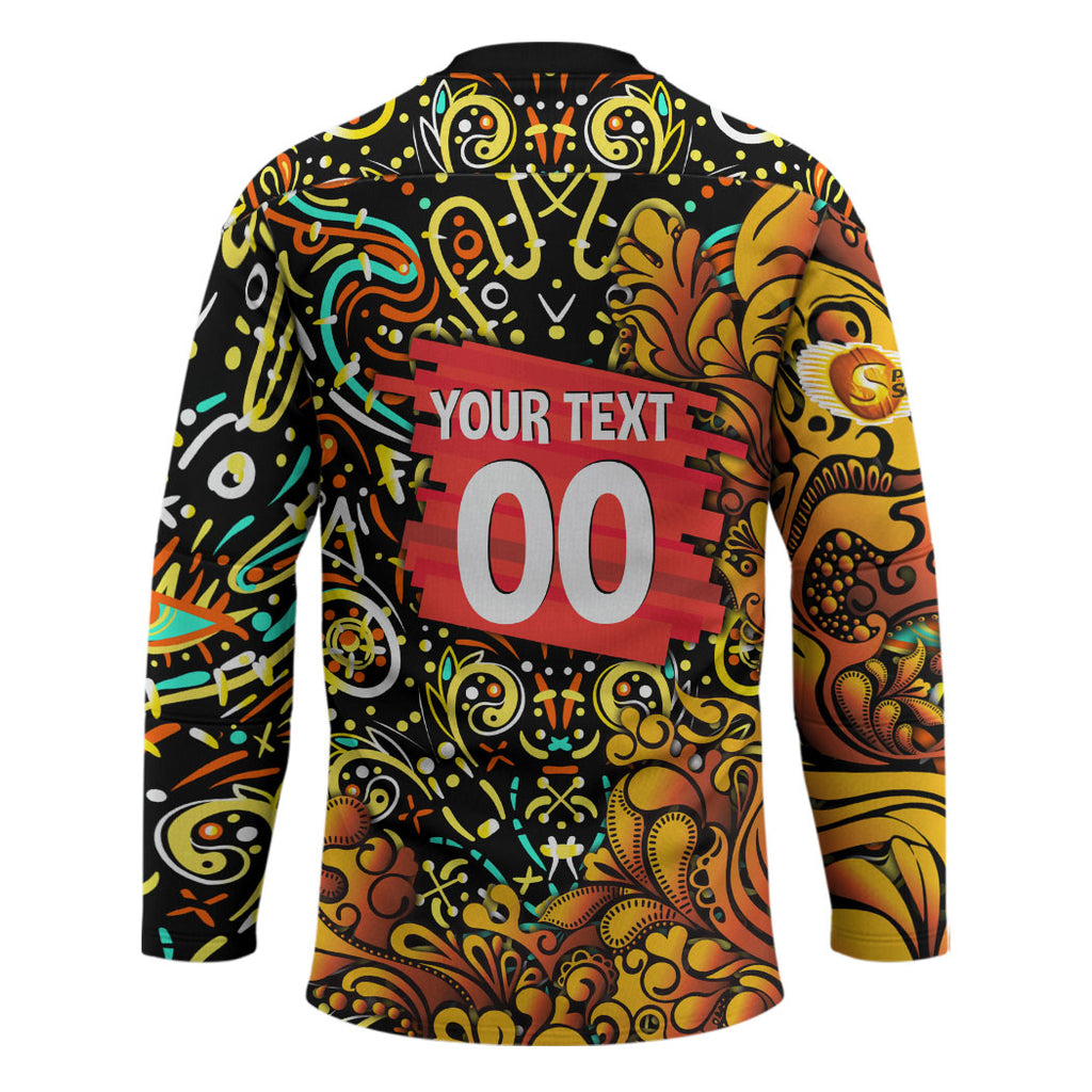 Personalized Perth Scorchers Cricket Hockey Jersey Hippie Psychedelic Pattern Vibrant Mandala Art Style