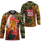 Personalized Perth Scorchers Cricket Hockey Jersey Hippie Psychedelic Pattern Vibrant Mandala Art Style