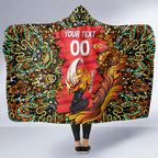 Personalized Perth Scorchers Cricket Hooded Blanket Hippie Psychedelic Pattern Vibrant Mandala Art Style