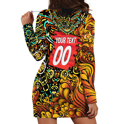 Personalized Perth Scorchers Cricket Hoodie Dress Hippie Psychedelic Pattern Vibrant Mandala Art Style