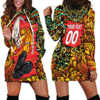Personalized Perth Scorchers Cricket Hoodie Dress Hippie Psychedelic Pattern Vibrant Mandala Art Style