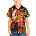 Personalized Perth Scorchers Cricket Kid Hawaiian Shirt Hippie Psychedelic Pattern Vibrant Mandala Art Style