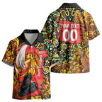 Personalized Perth Scorchers Cricket Kid Hawaiian Shirt Hippie Psychedelic Pattern Vibrant Mandala Art Style