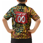 Personalized Perth Scorchers Cricket Kid Hawaiian Shirt Hippie Psychedelic Pattern Vibrant Mandala Art Style