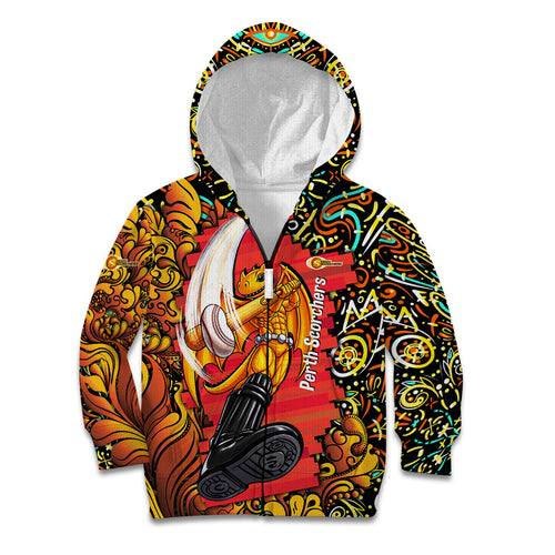Personalized Perth Scorchers Cricket Kid Hoodie Hippie Psychedelic Pattern Vibrant Mandala Art Style