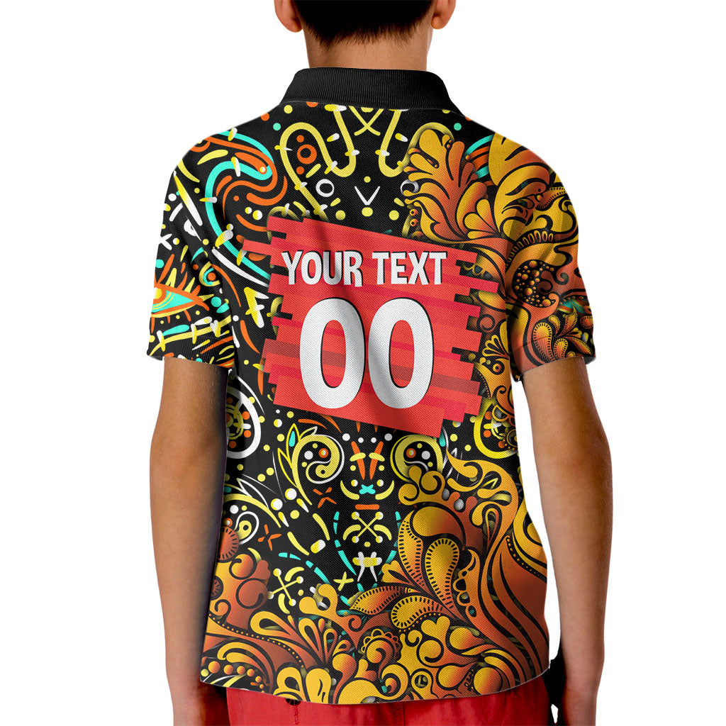 Personalized Perth Scorchers Cricket Kid Polo Shirt Hippie Psychedelic Pattern Vibrant Mandala Art Style