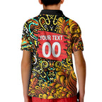 Personalized Perth Scorchers Cricket Kid Polo Shirt Hippie Psychedelic Pattern Vibrant Mandala Art Style