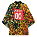 Personalized Perth Scorchers Cricket Kimono Hippie Psychedelic Pattern Vibrant Mandala Art Style