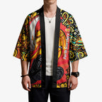 Personalized Perth Scorchers Cricket Kimono Hippie Psychedelic Pattern Vibrant Mandala Art Style