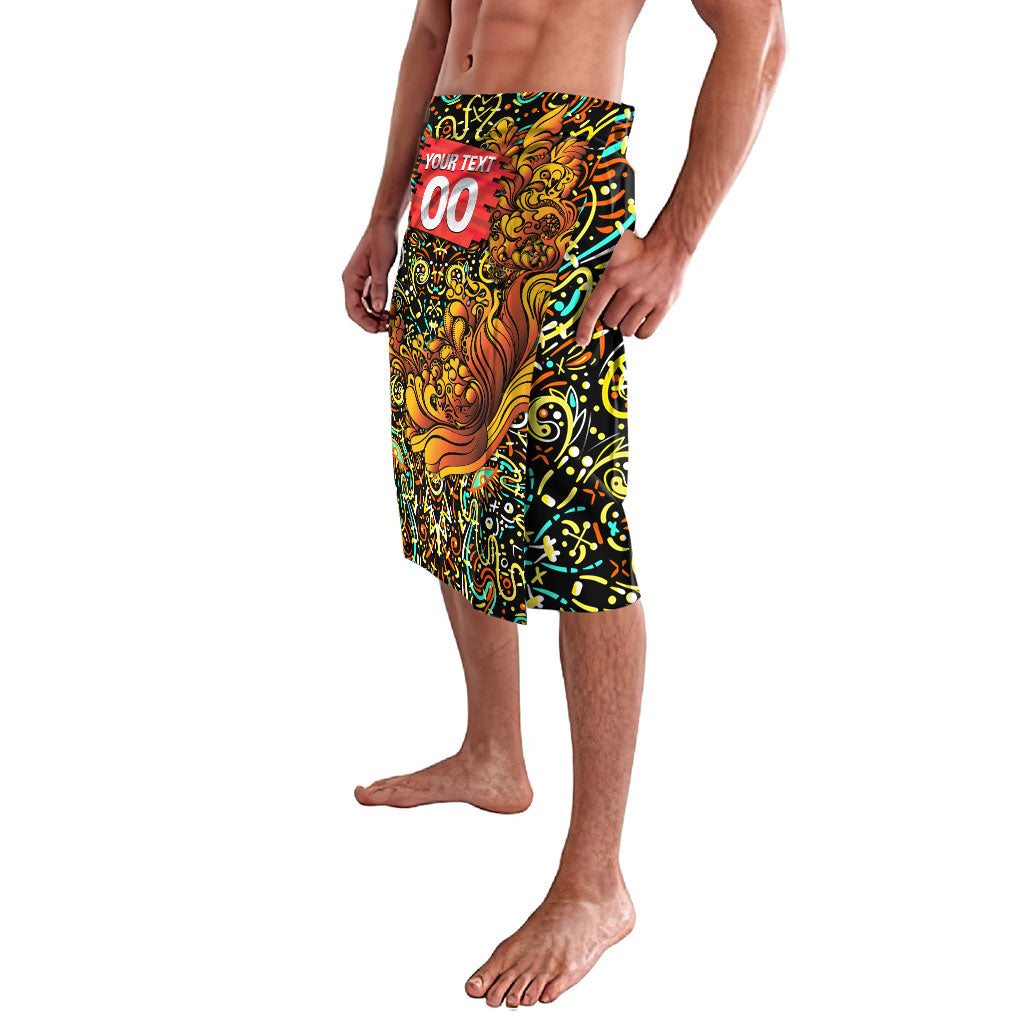 Personalized Perth Scorchers Cricket Lavalava Hippie Psychedelic Pattern Vibrant Mandala Art Style