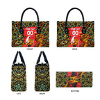 Personalized Perth Scorchers Cricket Leather Bag Hippie Psychedelic Pattern Vibrant Mandala Art Style