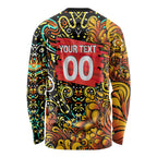 Personalized Perth Scorchers Cricket Long Sleeve Shirt Hippie Psychedelic Pattern Vibrant Mandala Art Style
