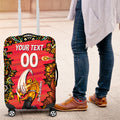 Personalized Perth Scorchers Cricket Luggage Cover Hippie Psychedelic Pattern Vibrant Mandala Art Style
