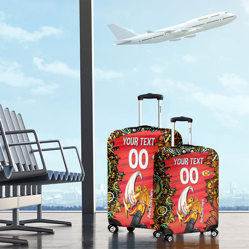 Personalized Perth Scorchers Cricket Luggage Cover Hippie Psychedelic Pattern Vibrant Mandala Art Style