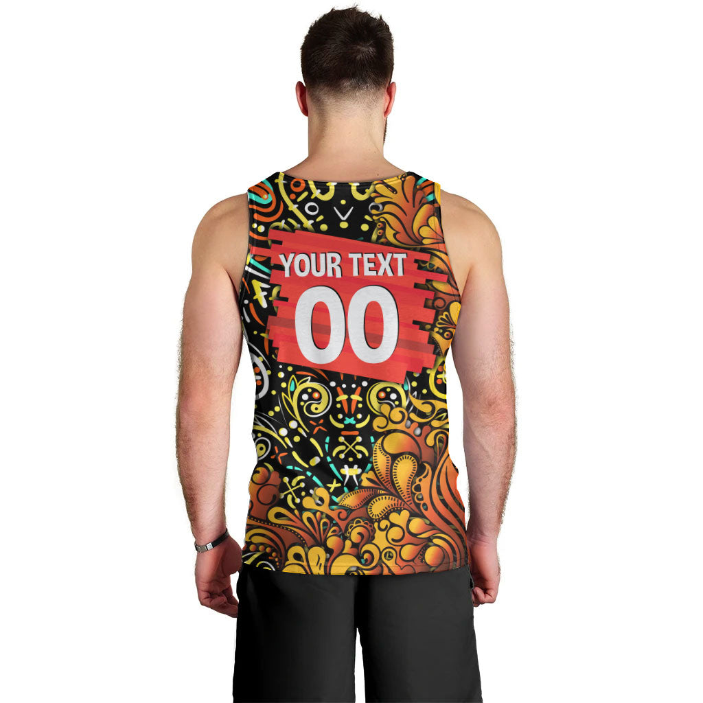 Personalized Perth Scorchers Cricket Men Tank Top Hippie Psychedelic Pattern Vibrant Mandala Art Style