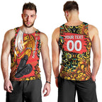 Personalized Perth Scorchers Cricket Men Tank Top Hippie Psychedelic Pattern Vibrant Mandala Art Style