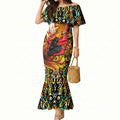 Personalized Perth Scorchers Cricket Mermaid Dress Hippie Psychedelic Pattern Vibrant Mandala Art Style