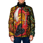 Personalized Perth Scorchers Cricket Padded Jacket Hippie Psychedelic Pattern Vibrant Mandala Art Style
