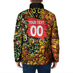 Personalized Perth Scorchers Cricket Padded Jacket Hippie Psychedelic Pattern Vibrant Mandala Art Style