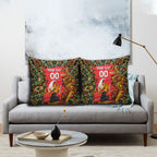 Personalized Perth Scorchers Cricket Pillow Cover Hippie Psychedelic Pattern Vibrant Mandala Art Style