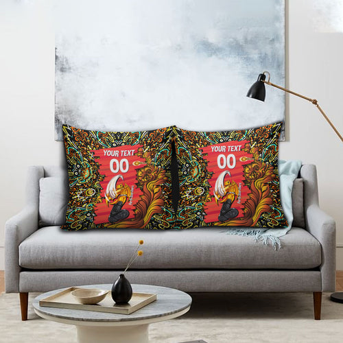 Personalized Perth Scorchers Cricket Pillow Cover Hippie Psychedelic Pattern Vibrant Mandala Art Style