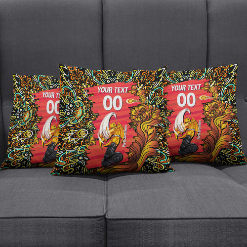 Personalized Perth Scorchers Cricket Pillow Cover Hippie Psychedelic Pattern Vibrant Mandala Art Style