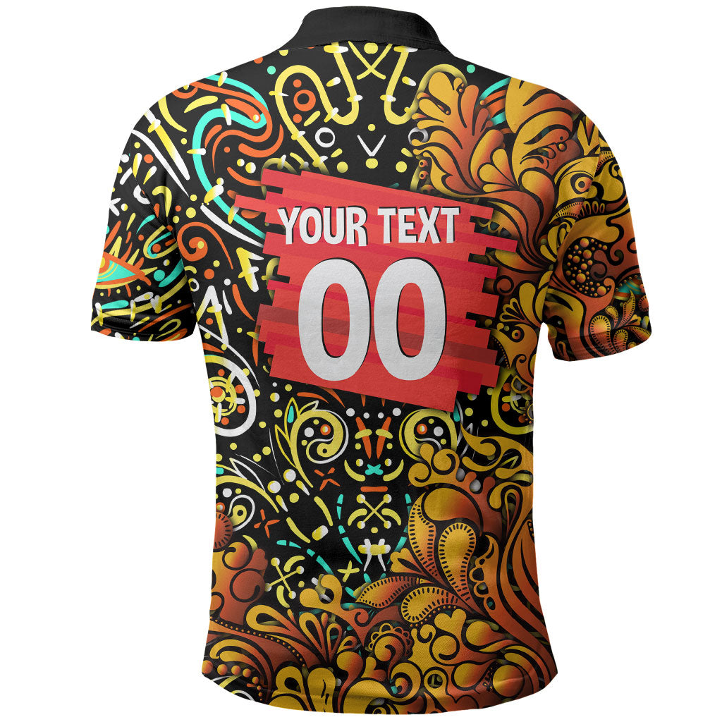 Personalized Perth Scorchers Cricket Polo Shirt Hippie Psychedelic Pattern Vibrant Mandala Art Style