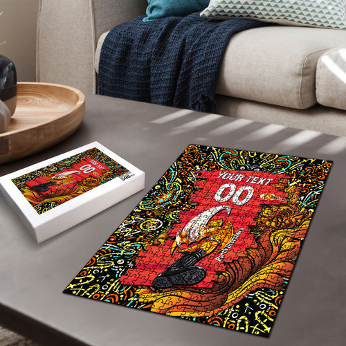 Personalized Perth Scorchers Cricket Puzzle Hippie Psychedelic Pattern Vibrant Mandala Art Style