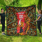 Personalized Perth Scorchers Cricket Quilt Hippie Psychedelic Pattern Vibrant Mandala Art Style