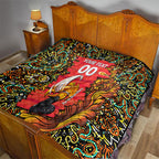 Personalized Perth Scorchers Cricket Quilt Hippie Psychedelic Pattern Vibrant Mandala Art Style