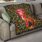 Personalized Perth Scorchers Cricket Quilt Hippie Psychedelic Pattern Vibrant Mandala Art Style