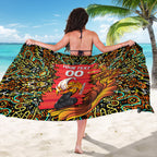 Personalized Perth Scorchers Cricket Sarong Hippie Psychedelic Pattern Vibrant Mandala Art Style