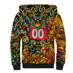 Personalized Perth Scorchers Cricket Sherpa Hoodie Hippie Psychedelic Pattern Vibrant Mandala Art Style