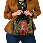 Personalized Perth Scorchers Cricket Shoulder Handbag Hippie Psychedelic Pattern Vibrant Mandala Art Style