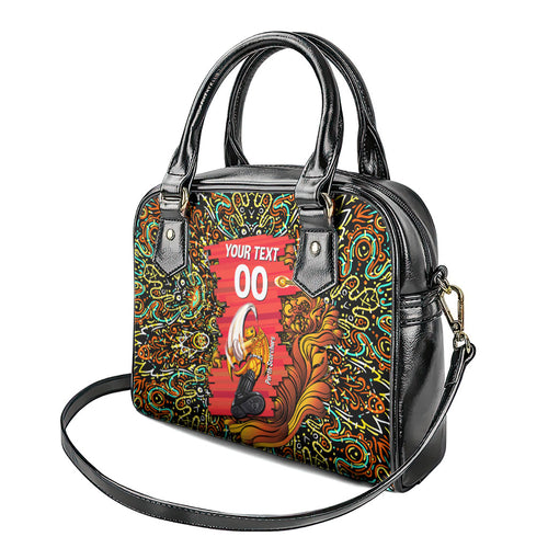 Personalized Perth Scorchers Cricket Shoulder Handbag Hippie Psychedelic Pattern Vibrant Mandala Art Style