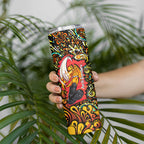 Personalized Perth Scorchers Cricket Skinny Tumbler Hippie Psychedelic Pattern Vibrant Mandala Art Style