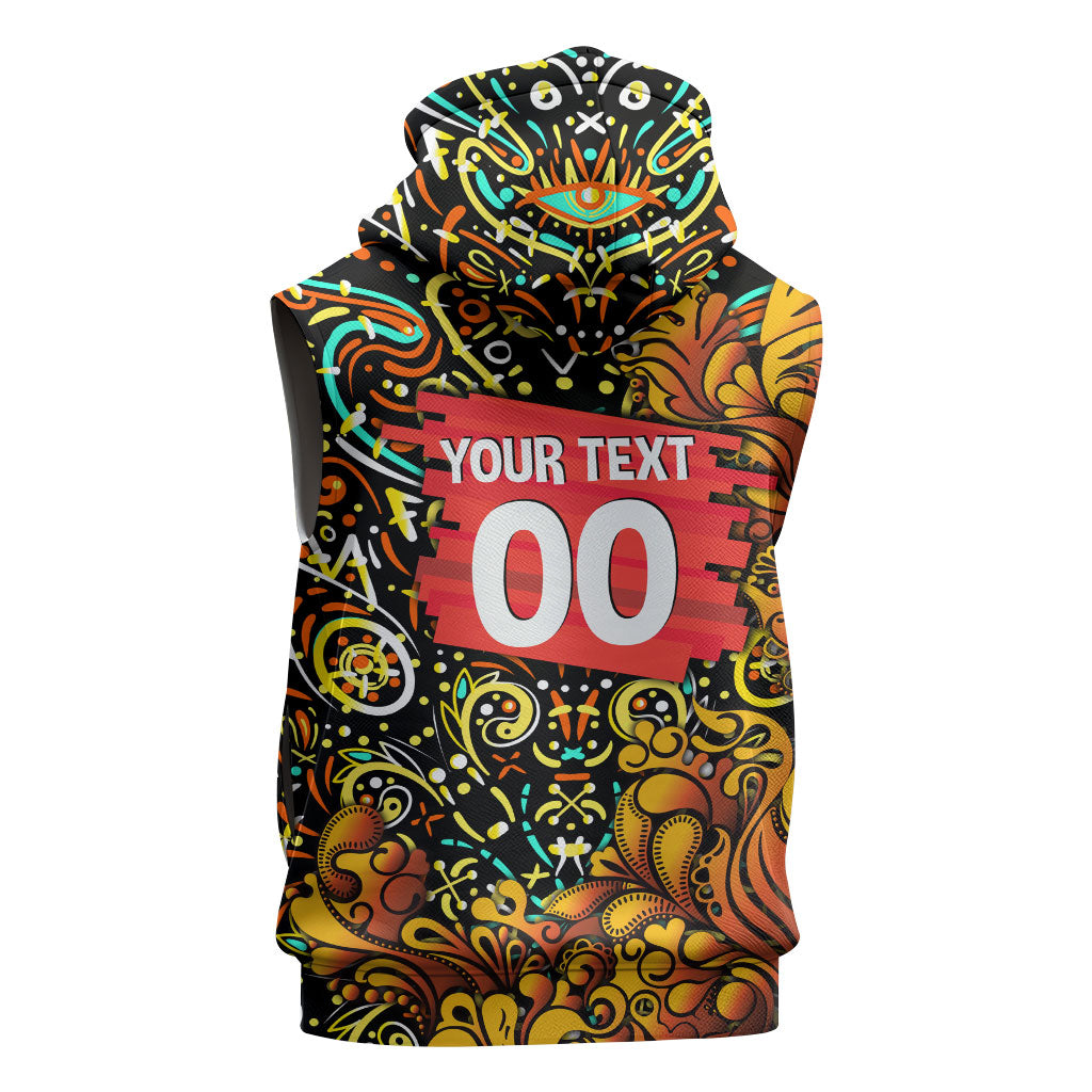 Personalized Perth Scorchers Cricket Sleeveless Hoodie Hippie Psychedelic Pattern Vibrant Mandala Art Style