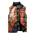 Personalized Perth Scorchers Cricket Sleeveless Puffer Jacket Hippie Psychedelic Pattern Vibrant Mandala Art Style