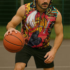 Personalized Perth Scorchers Cricket Sleeveless Zip Hoodie Hippie Psychedelic Pattern Vibrant Mandala Art Style