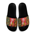 Personalized Perth Scorchers Cricket Slide Sandals Hippie Psychedelic Pattern Vibrant Mandala Art Style
