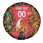 Personalized Perth Scorchers Cricket Spare Tire Cover Hippie Psychedelic Pattern Vibrant Mandala Art Style
