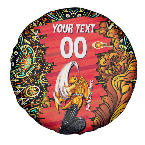 Personalized Perth Scorchers Cricket Spare Tire Cover Hippie Psychedelic Pattern Vibrant Mandala Art Style