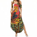 Personalized Perth Scorchers Cricket Summer Maxi Dress Hippie Psychedelic Pattern Vibrant Mandala Art Style