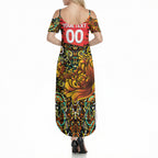 Personalized Perth Scorchers Cricket Summer Maxi Dress Hippie Psychedelic Pattern Vibrant Mandala Art Style
