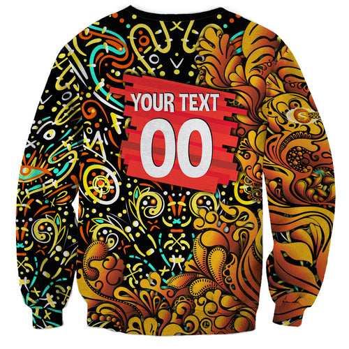 Personalized Perth Scorchers Cricket Sweatshirt Hippie Psychedelic Pattern Vibrant Mandala Art Style