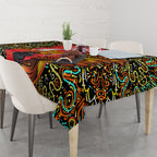 Personalized Perth Scorchers Cricket Tablecloth Hippie Psychedelic Pattern Vibrant Mandala Art Style
