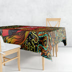 Personalized Perth Scorchers Cricket Tablecloth Hippie Psychedelic Pattern Vibrant Mandala Art Style