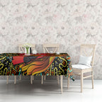 Personalized Perth Scorchers Cricket Tablecloth Hippie Psychedelic Pattern Vibrant Mandala Art Style