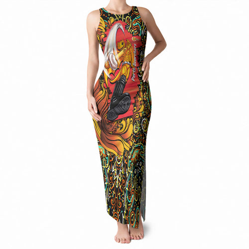 Personalized Perth Scorchers Cricket Tank Maxi Dress Hippie Psychedelic Pattern Vibrant Mandala Art Style