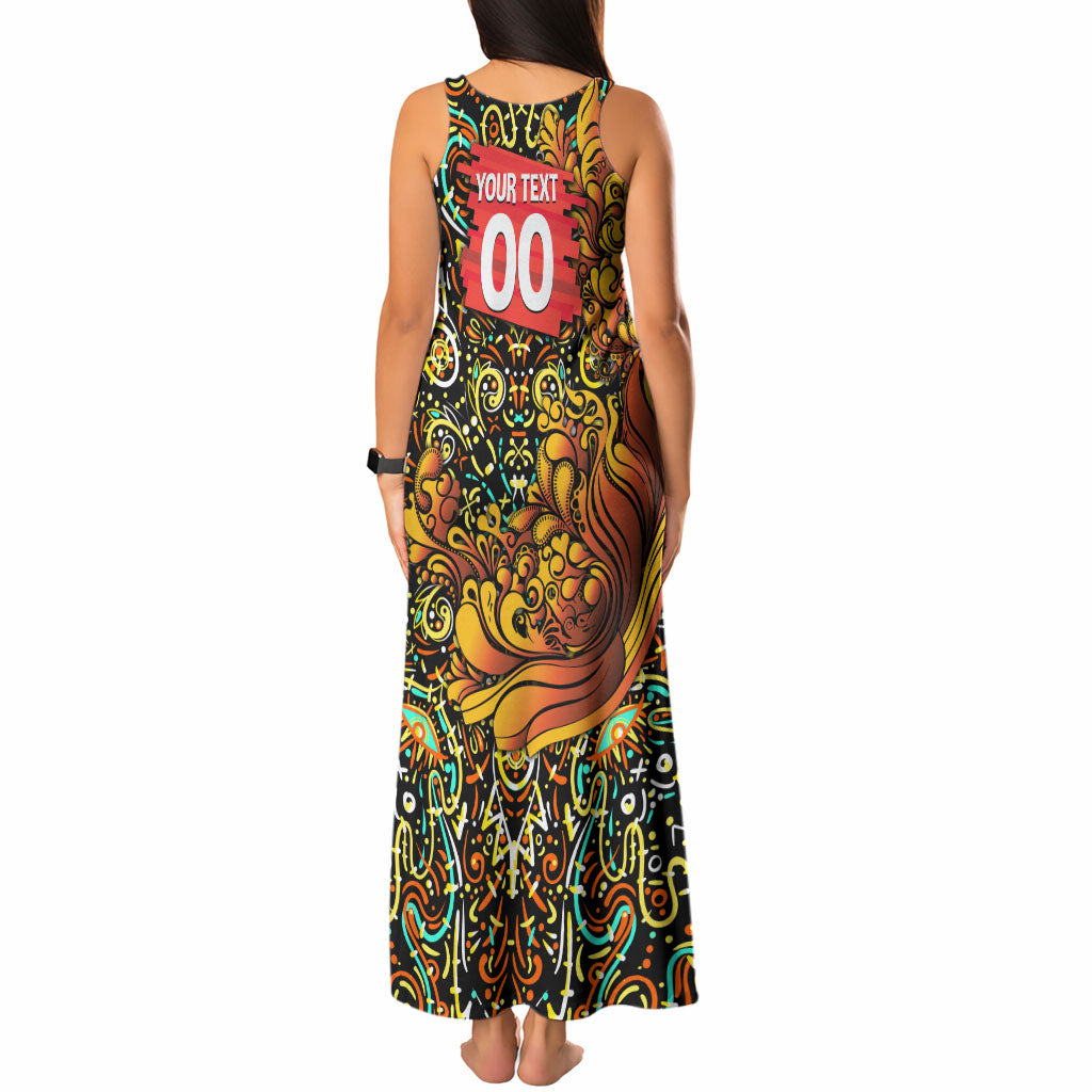 Personalized Perth Scorchers Cricket Tank Maxi Dress Hippie Psychedelic Pattern Vibrant Mandala Art Style